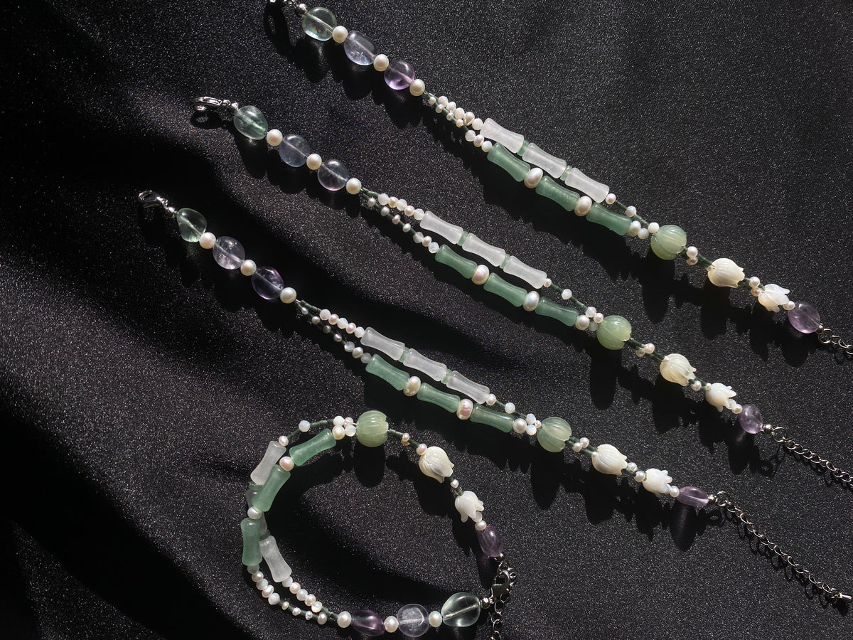 Bamboo& Lily of the Valley Bracelet