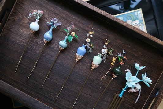 Song Dynasty Aesthetics: Porcelain and Flower Vase Hairpins