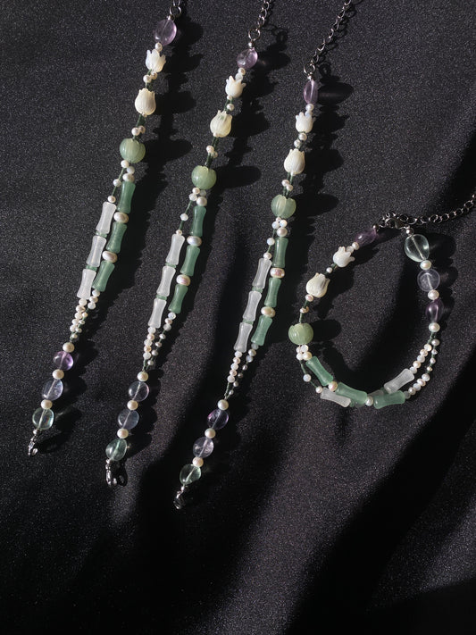 Bamboo& Lily of the Valley Bracelet