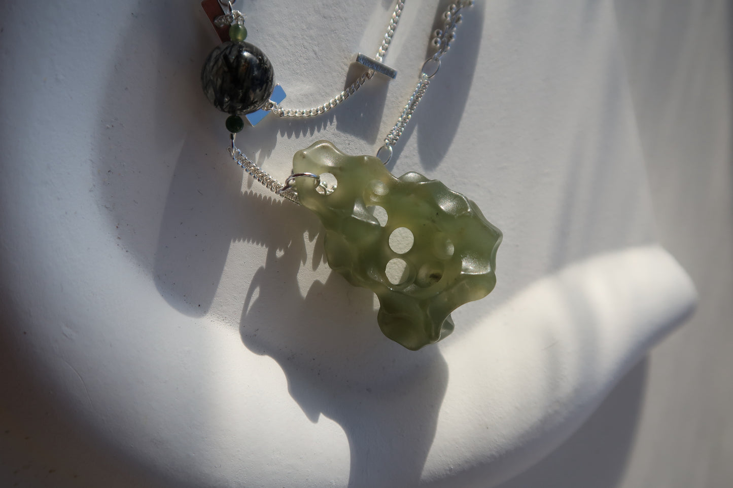 "A World of Its Own" Taihu Stone Necklace