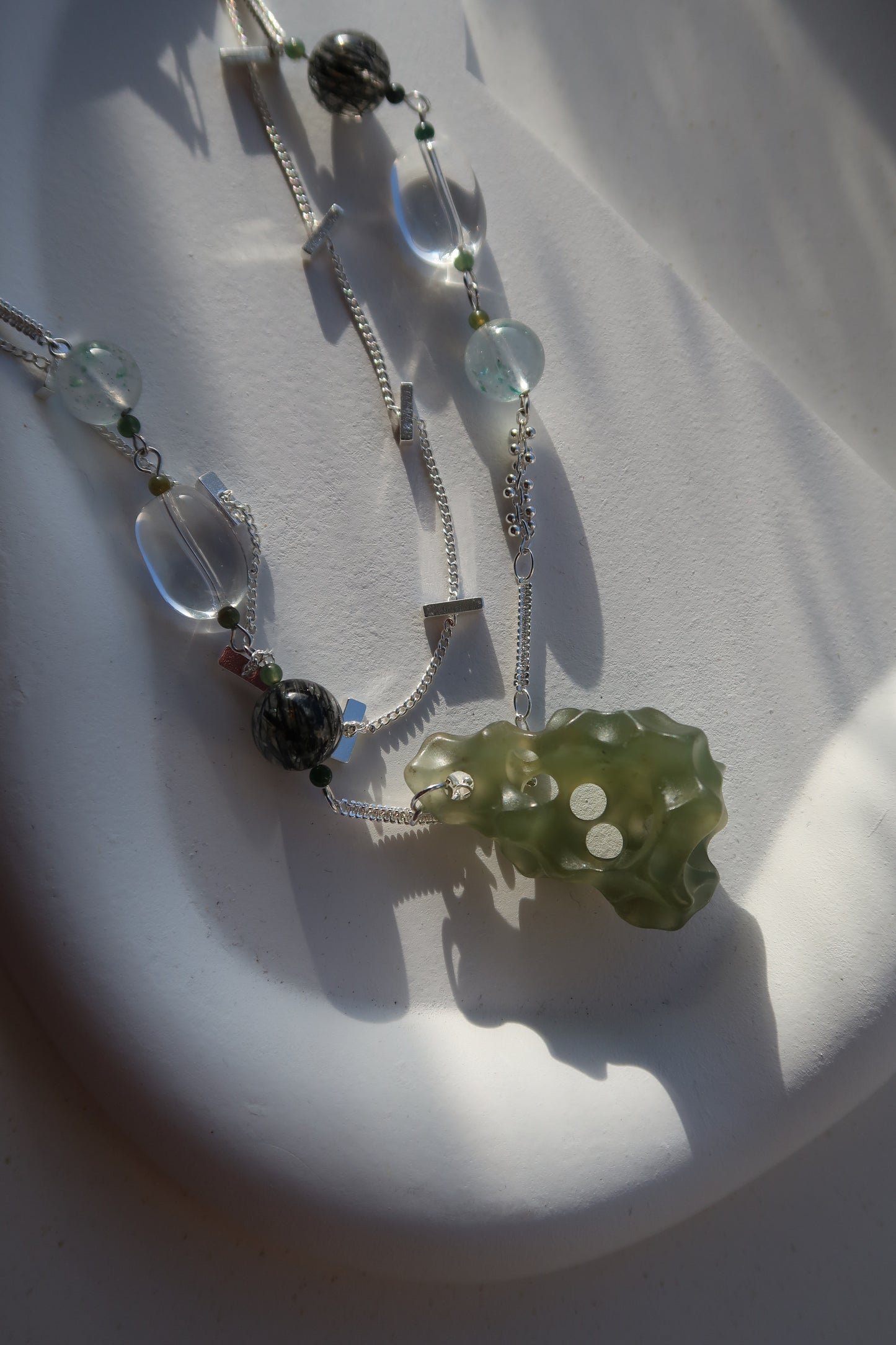 "A World of Its Own" Taihu Stone Necklace