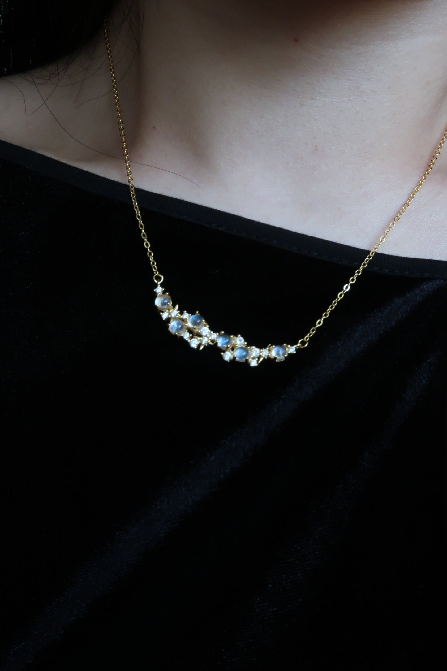 Moonstone Milkyway Necklace