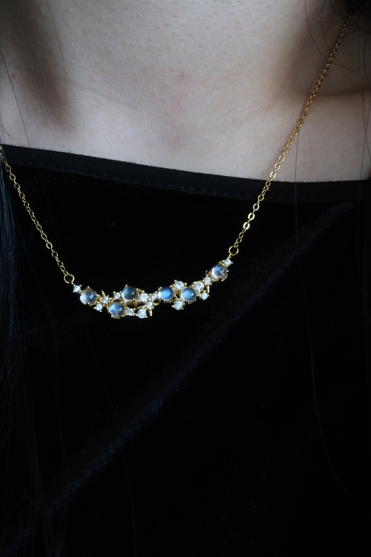 Moonstone Milkyway Necklace